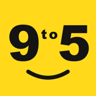 朝九晚五 logo